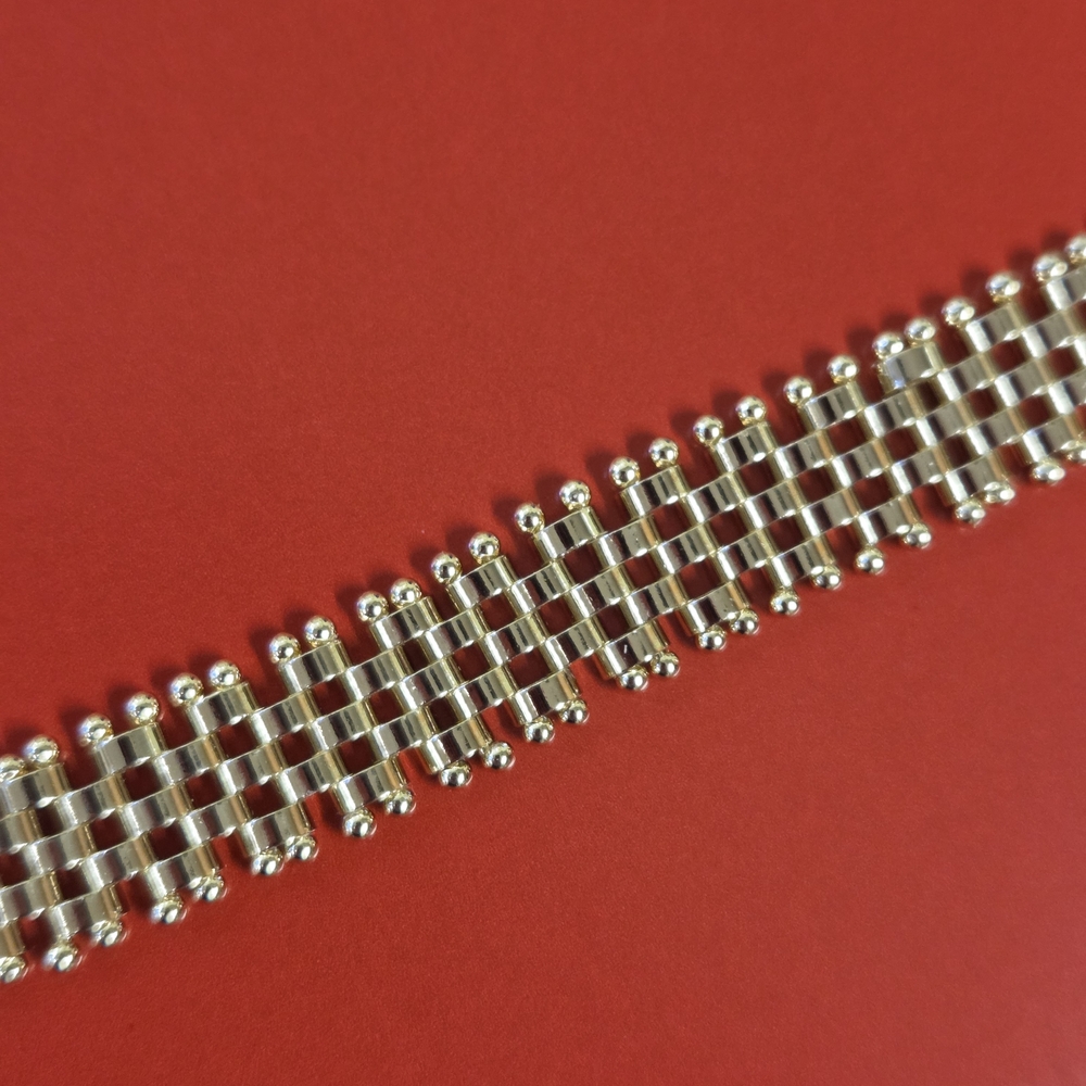 18k Gold Plated Watchband Link Bracelet